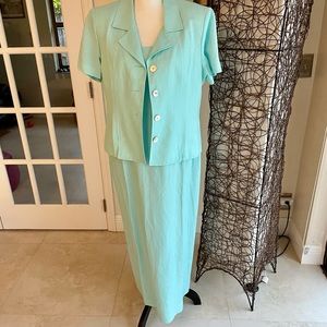 🌸Coldwater Classic Linen Sheath Dress with Jacket